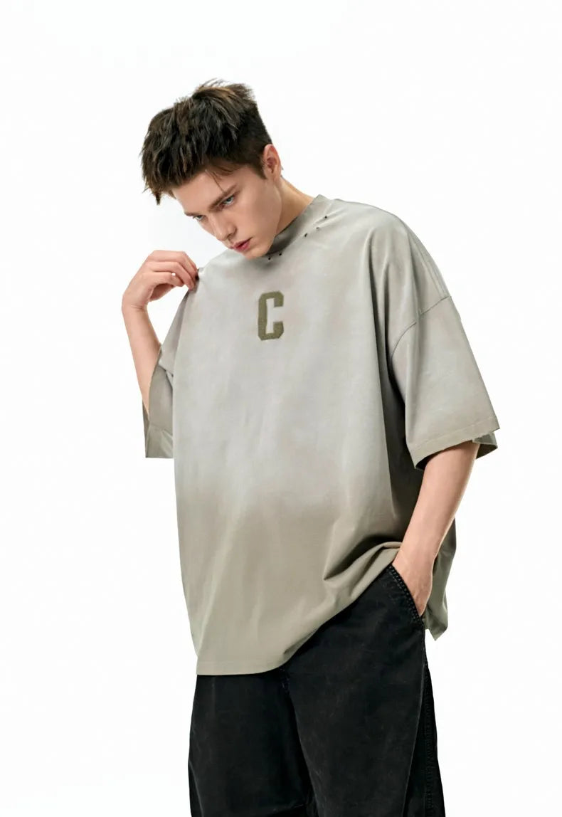 T-shirt vintage imprimé délavé