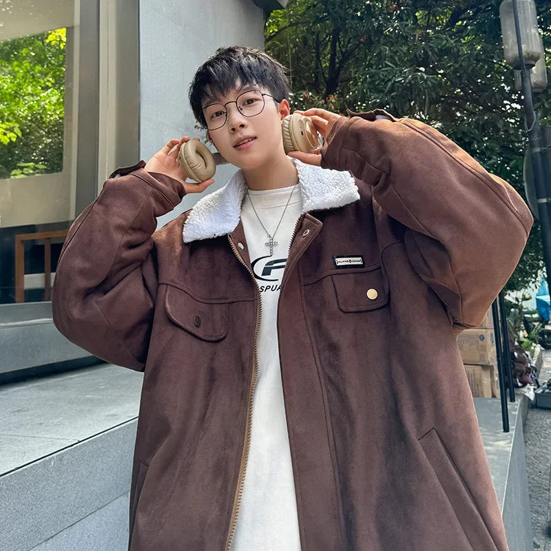 여성 벨벳 퍼 칼라 패딩 파카 재킷