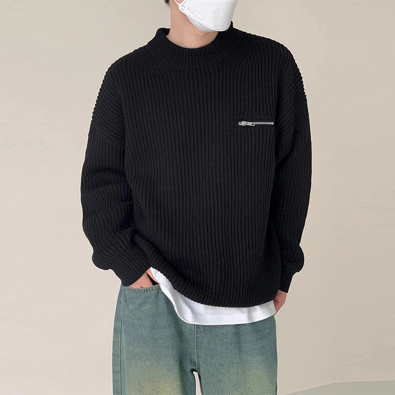 Pull-over léger en maille luxueuse, confortable et décontracté