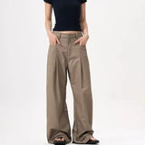 Drapierte, plissierte Western-Hose mit lockerem Schnitt