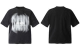 T-shirt gothique oversize à imprimé graphique streetwear