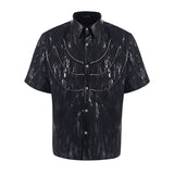 Detachable Chain Design with Shoulder Shirt