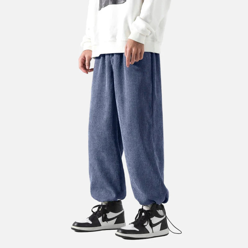 Streetwear Solid Color Loose Fit Elastic Waist Jogger