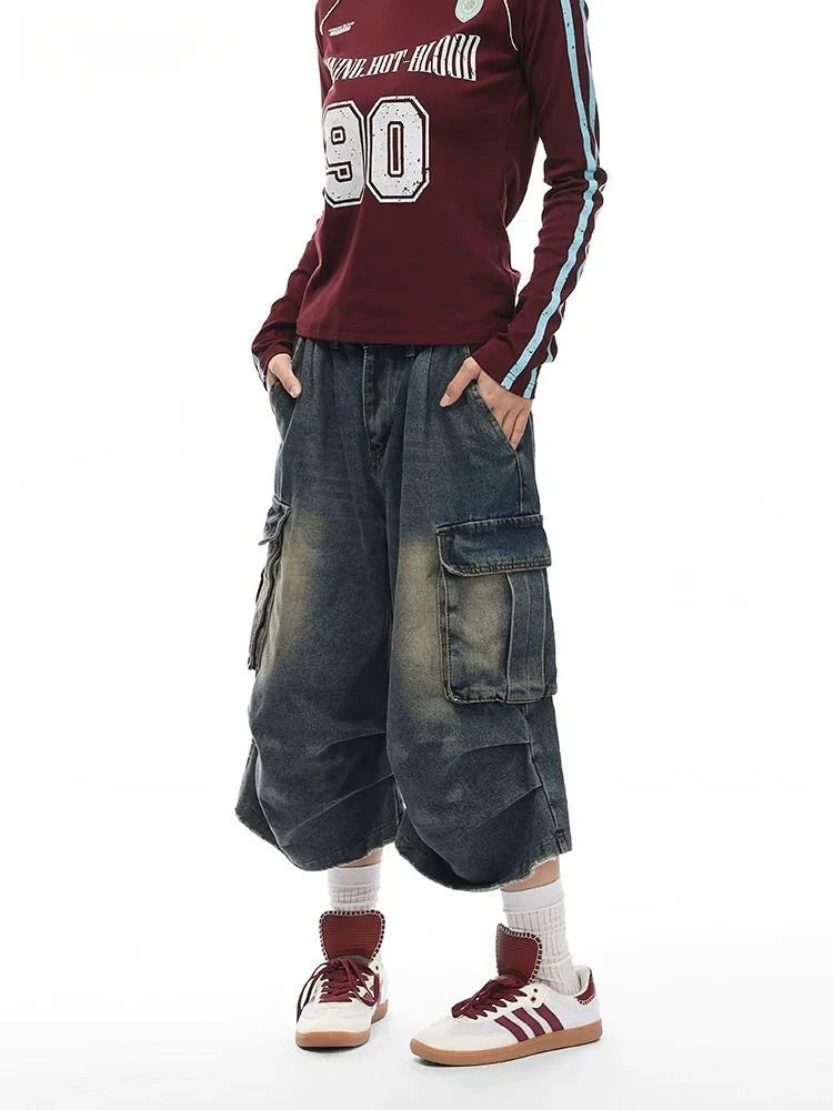 Vintage Baggy High Waist Denim Jorts