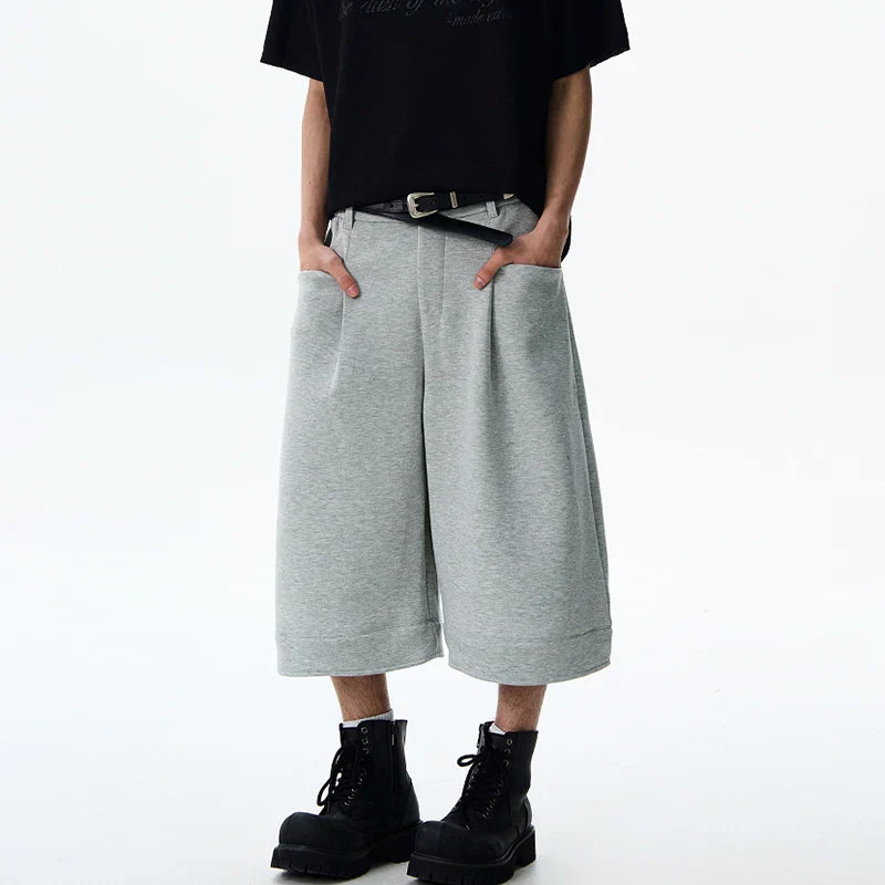 Stylish High Quality Solid Casual Jorts