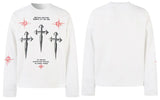 Y2k Grunge Three Crosses Sweatshirt