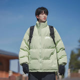 Streetwear Thicken Solid Stand Collar Puffer Jacket