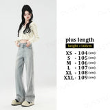 Streetwear Leichte Jeans mit weitem Bein