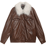 Komfortable, weiche und warme Winterlederjacke