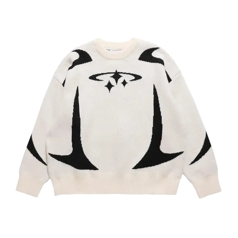 Y2K Cyber ​​Stars Grafikpullover