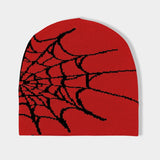 Y2K Gothic Spider Web Beanie