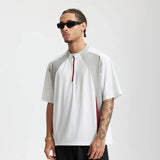T-shirt à col zippé performant
