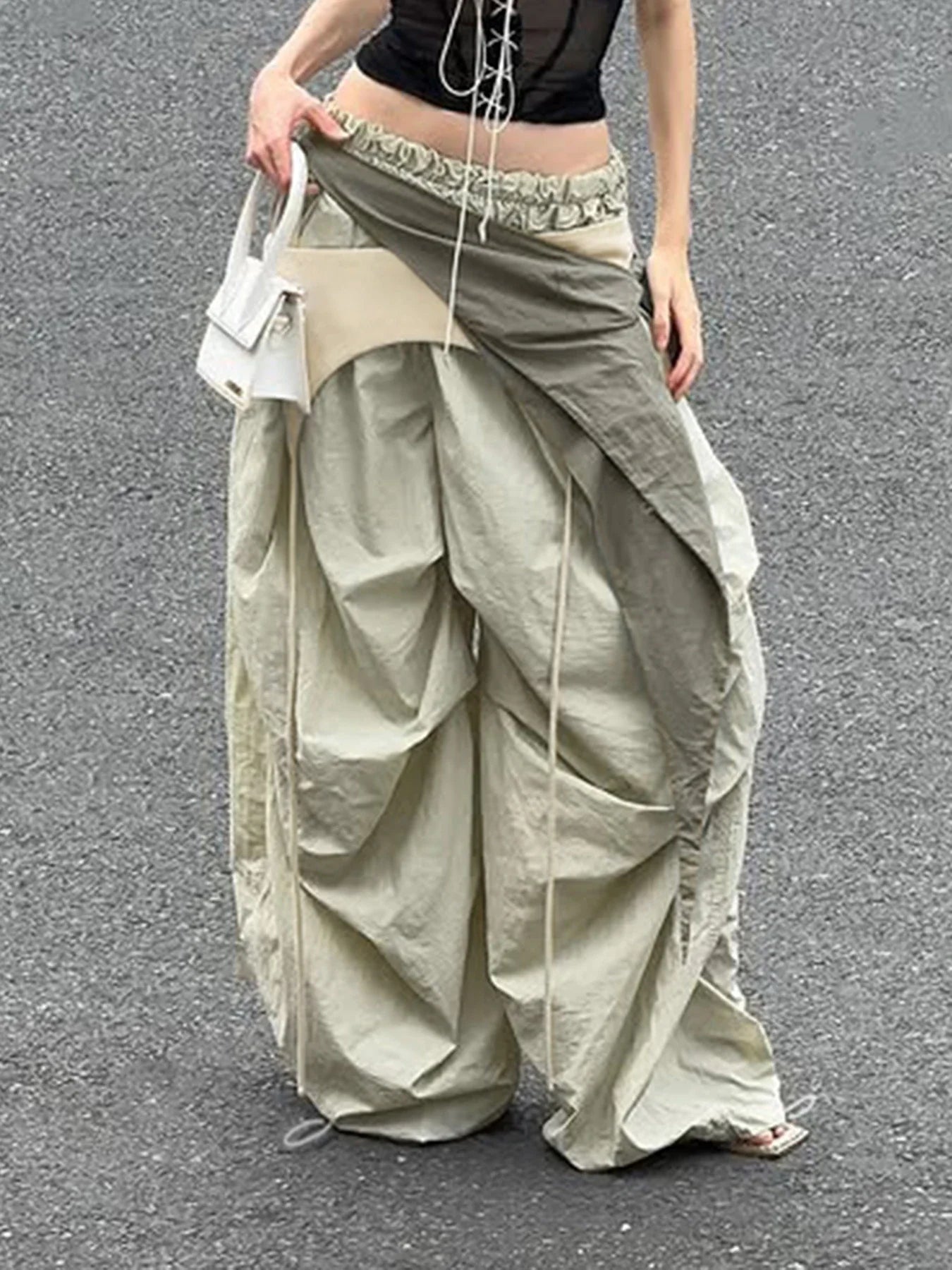 Stylish Streetware Wide Leg Cargo Pants