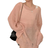 Y2k Long Sleeve Knitwear Sweatshirt