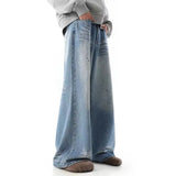 Retro Boy Freind Vintage Oversized Blue Casual Jeans