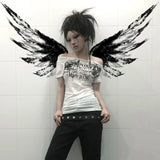 Grunge Y2K Tattoo Print Women's T-Shirt