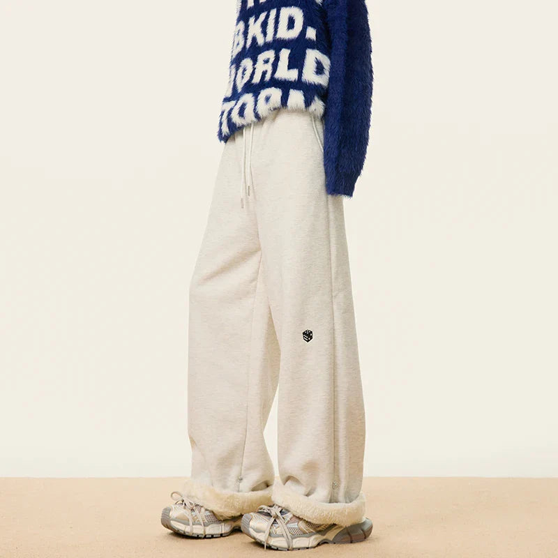 Original Thickened Warm Embroidered Sweatpants