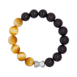 Natural Tiger Eyes Obsidian Stone Bracelet