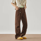 Jeans boyfriend marron streetwear Maillard