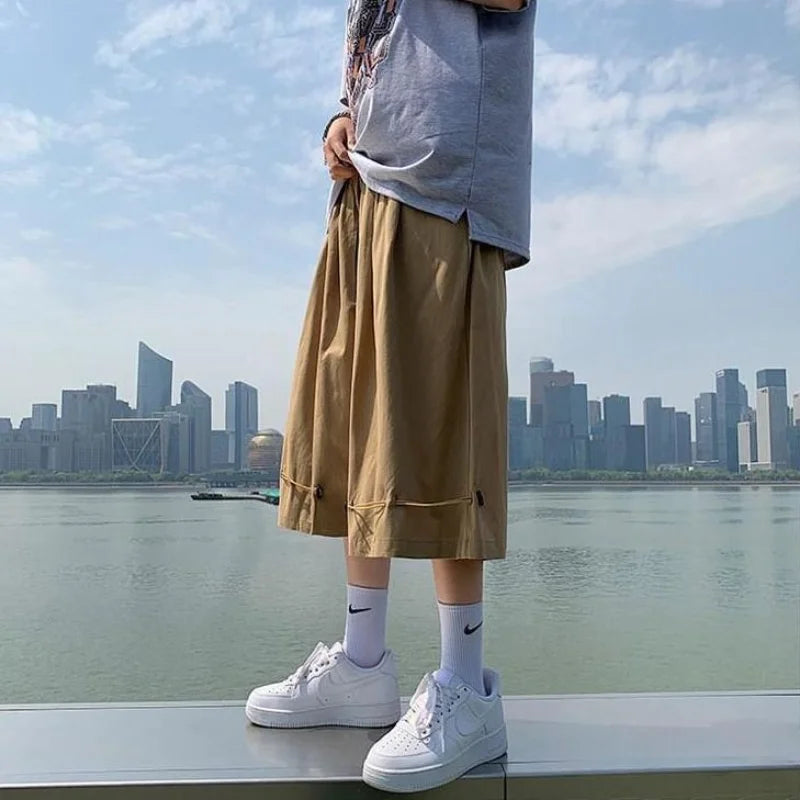 Lightweight Casual Knee-Length Cargo Jorts