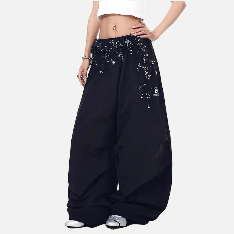 Durable Y2K Parachute Casual Windbreaker Jogger