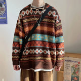 Strickpullover mit geometrischem Muster
