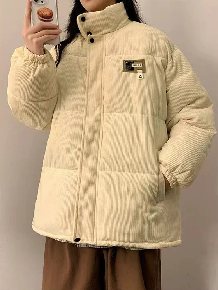 厚手レトロコーデュロイオーバーサイズパーカーズジャケット