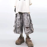 Vintage Streetwear Ripped Hole Denim Jorts