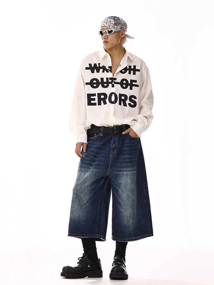 Men Summer Blue Cleanfit Denim Jorts