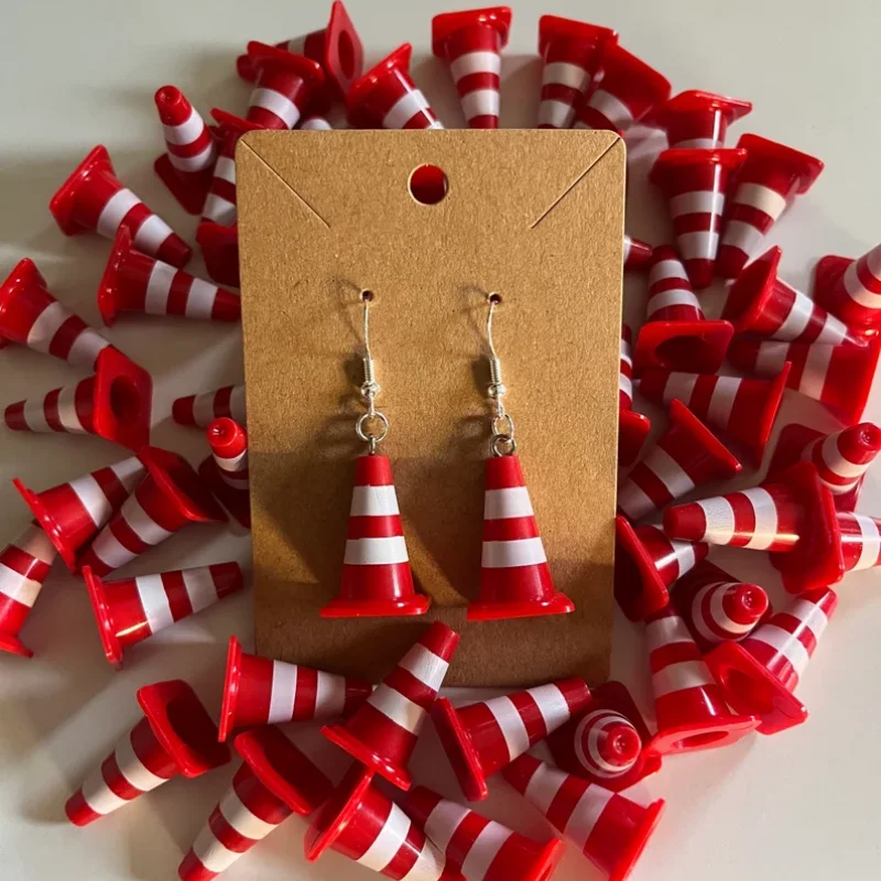 Cute Funny 3D Traffic Cone Earring