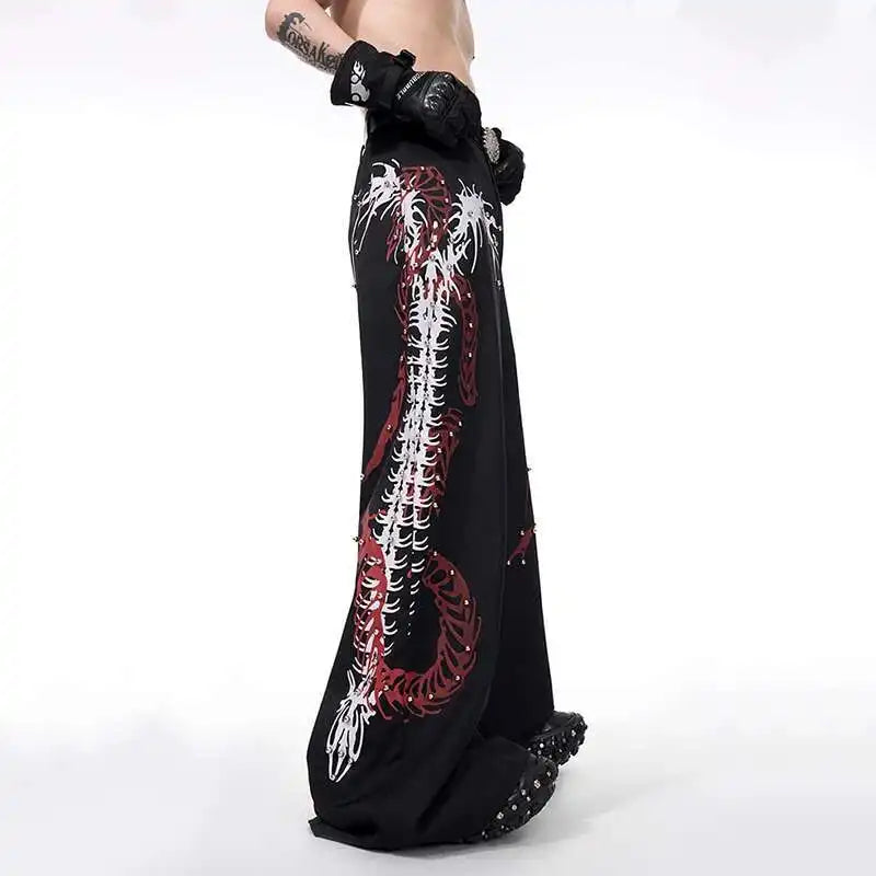 Rivet Decorated High Street Wide Pants