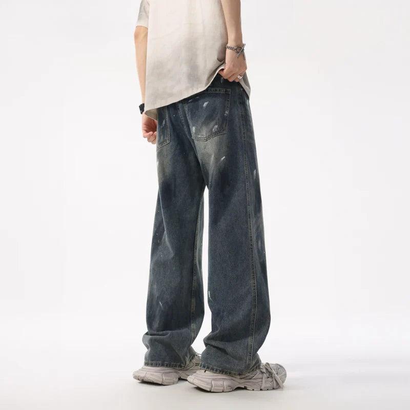 High Quality Loose Graffiti Straight Jeans