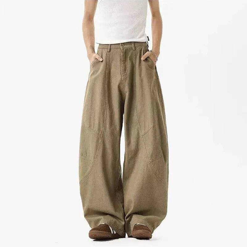 Casual American Silhouette Wide Leg Pants