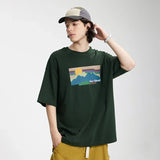 T-shirt graphique Coucher de soleil paresseux