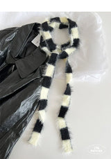 Fuzzy Long Strip Solid Color Scarves