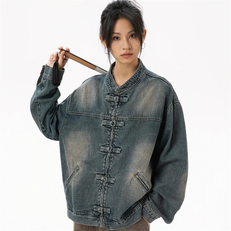 Women Comfort Blue Cotton Denim Jacket