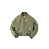 Vintage Retro Bomberjacke aus dicker Baumwolle