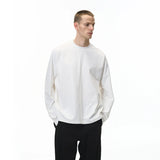 Cropped Long Sleeve Streetwear Tee