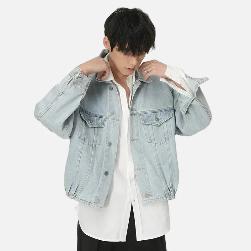 Vintage American Style Denim Workwear Jacket