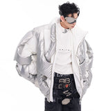 Veste épaisse asymétrique coupe-vent