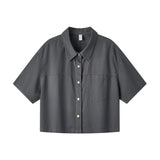 Vintage-Inspired Loose-Fit Shirt