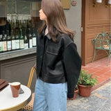 レディース クラシック コンフォート ヴィンテージ フェイクファー バイカーレザージャケット