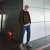 Solid Color Knitted Sweater