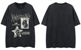 Y2K Oversized Cozy Grunge Patched Gothic T-Shirt