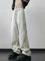 Pantalon cargo vintage streetwear décontracté en maille respirante