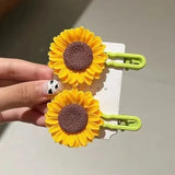 Sunflower Daisy Hair Clips