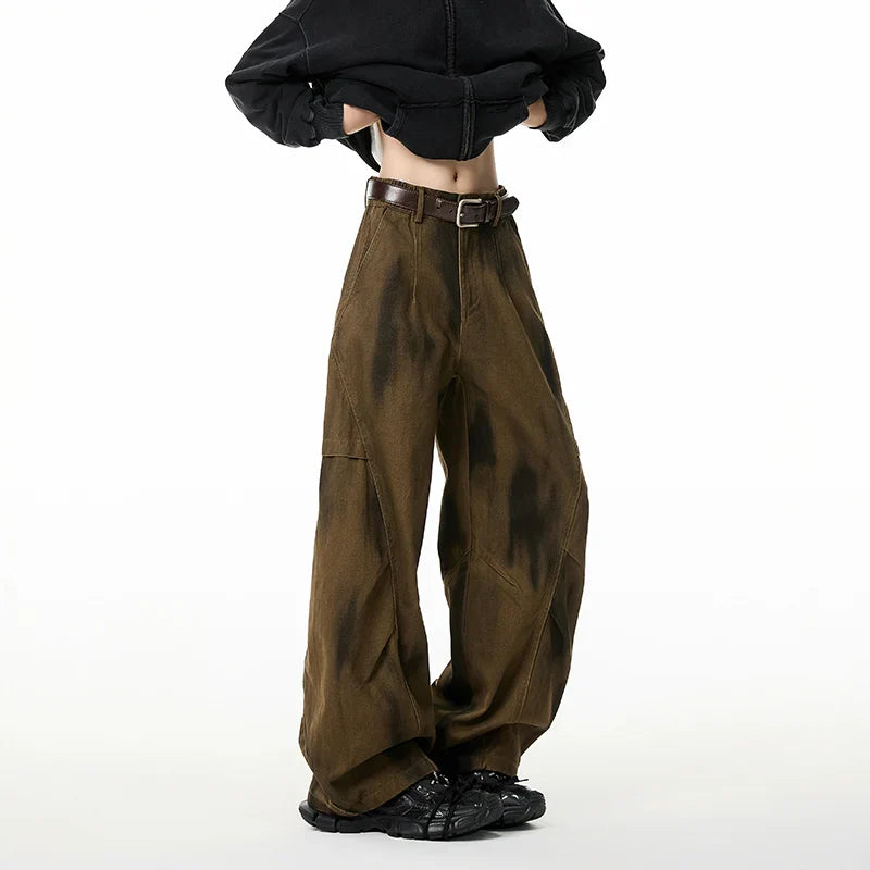 Lässige Hip-Hop-Hose mit weitem Bein