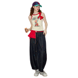 Heart Embroidered Women’s Straight Leg Jeans