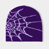 Y2K Gothic Spider Web Beanie