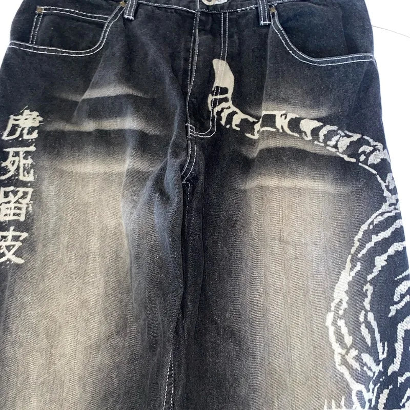 Y2K Oversized Printed Baggy Jeans